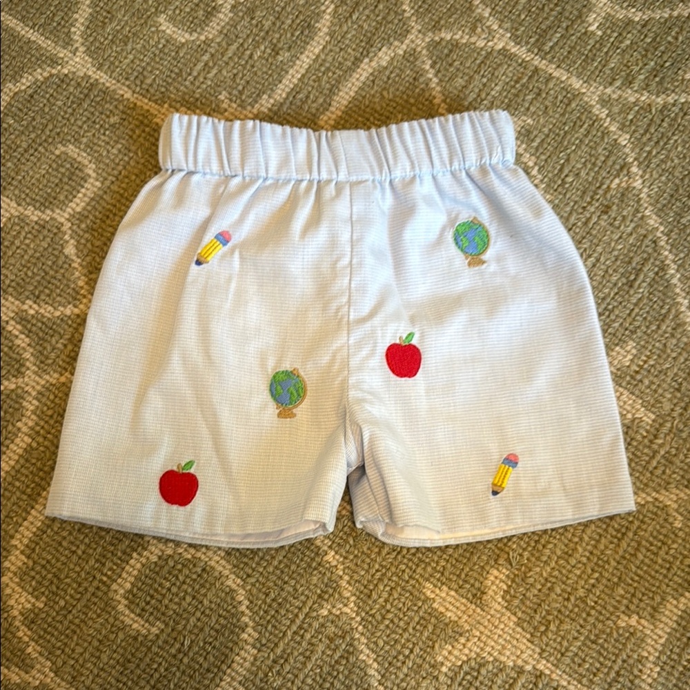 Zuccini Kids Blue Embroidered Shorts Back to School 12 Montha